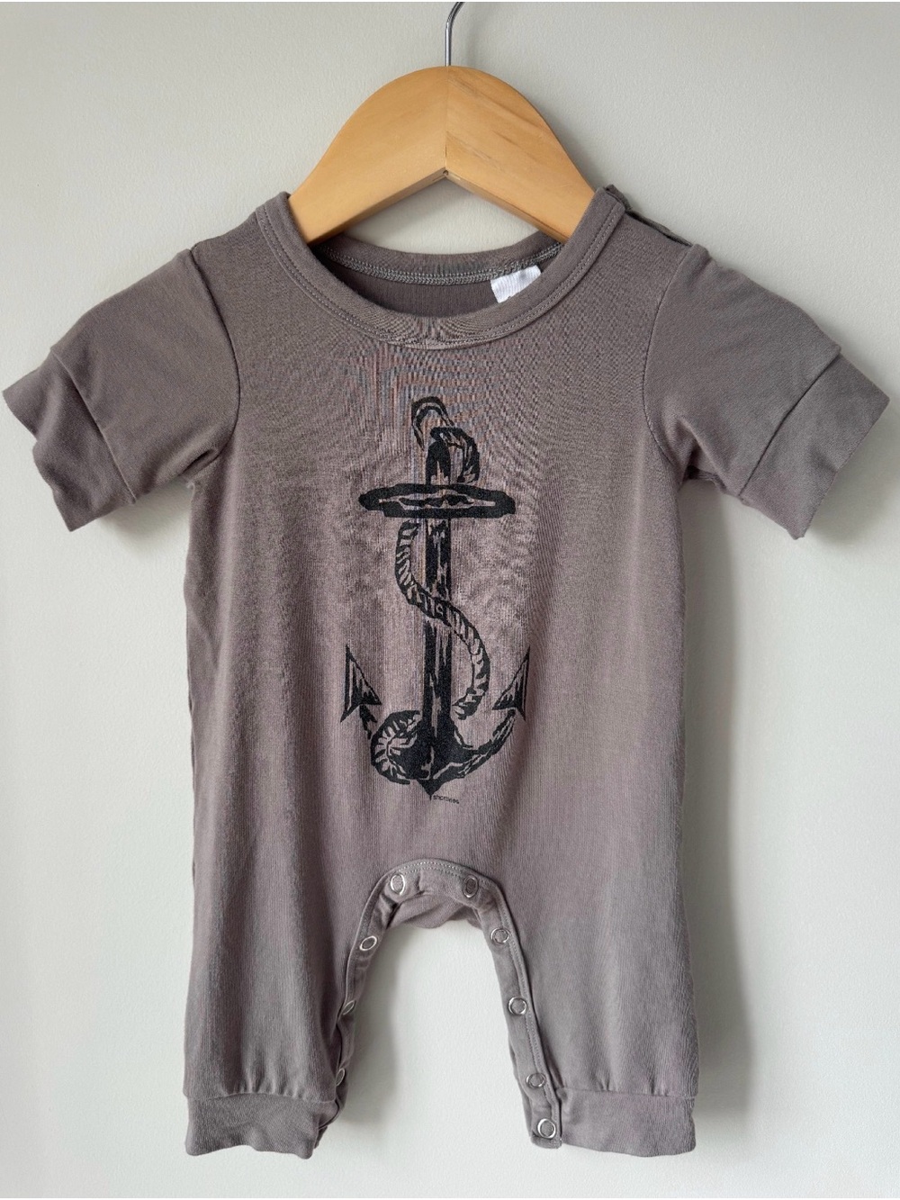 Shorttees Anchor Graphic Romper 0-3M